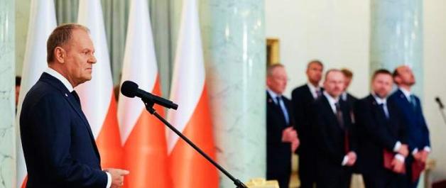 O bezpieczeństwie kraju Donald Tusk podczas zaprzysiężenia nowych ministrów w Belwederze